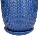 CosmoLiving by Cosmopolitan 3pc Modern Ceramic Honeycomb Planter Pots