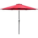 9' x 9' Outdoor Market Patio Umbrella with Push Button Tilt - Devoko