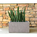 Rosemead Home & Garden, Inc. 12" Rectangular Concrete/Fiberglass Elegant Indoor/Outdoor Planter Weathered Gray