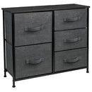 Sorbus Drawer Dresser Nightstand for Home Bedroom and More Black