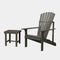 Renaissance 2pc Wood Outdoor Patio Conversation Set - Gray - Vifah