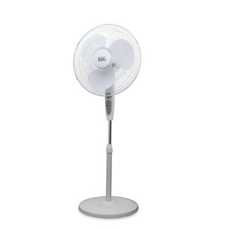 BLACK+DECKER 18" Oscillating Stand Fan with Remote Control White
