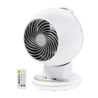 WOOZOO Compact Oscillating Air Circulator Fan with Remote White