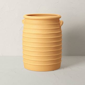 Earthenware Ribbed Indoor/Outdoor Planter Pot Terracotta - Opalhouse™ designed with Jungalow™