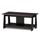Fionan Modern and Contemporary Finished Coffee Table Dark Brown - Baxton Studio
