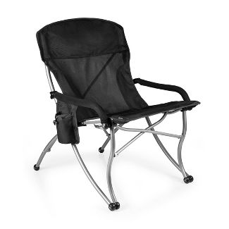 Picnic Time PT-XL Camp Chair with Carrying Case - Black