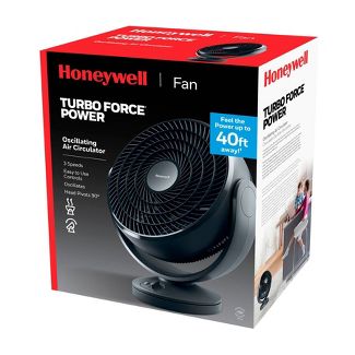 Honeywell HF710 Turbo Force Oscillating Floor Fan Black