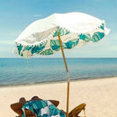 MINNIDIP 7' x 6.5' Beach Umbrella - Banana Leaves