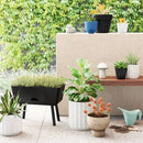 27"x7" 5pc Rectangular Indoor Outdoor Garden Bed with Stand Black - Room Essentials™