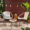 Java 3pc Faux Rattan Modern Chat Set - Christopher Knight Home