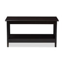 Malena Modern and Contemporary Finished Coffee Table Dark Brown - Baxton Studio