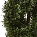 Double Pond Cypress 4'H Spiral Topiary UV Resistant with 1036 Leaves (Indoor/Outdoor) - Nearly Natural