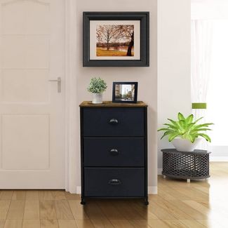 Sorbus Nightstand with Drawers for Home Bedroom and More Dark Brown