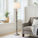 Turned Wood Floor Lamp Gray - Threshold™