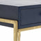 Jolie Modern Living Room Accent Table Navy Blue/Gold - Adore Decor