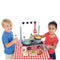 Melissa & Doug 17-Piece Deluxe Wooden Cooktop Set With Wooden Play Food, Durable Pot and Pan