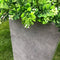 Rosemead Home & Garden, Inc. 9" Wide Square Concrete/Fiberglass Modern Indoor/Outdoor Planter Natural