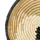Seagrass Plate Handmade Spiral Basket Wall Decor Set of 3 Black - Olivia & May