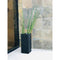 Large Kante Lightweight Tall Outdoor Rectangular Concrete Planter Burnished Black - Rosemead Home & Garden, Inc.