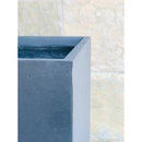 Rosemead Home & Garden, Inc. 12" Rectangular Concrete/Fiberglass Elegant Indoor/Outdoor Planter Charcoal Gray