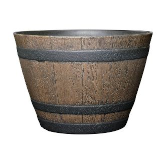 Classic Home and Garden Whiskey Barrel Planter Pot