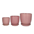 Olivia & May 3pc Modern Ceramic Novelty Planter Pot