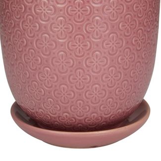 Olivia & May 3pc Modern Ceramic Novelty Planter Pot