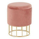 Canary Contemporary Glam Ottoman - LumiSource