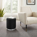 Camber Round Upholstered Ottoman - Linon