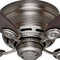 Hunter 42" Low Profile Antique Pewter Ceiling Fan with Pull Chain