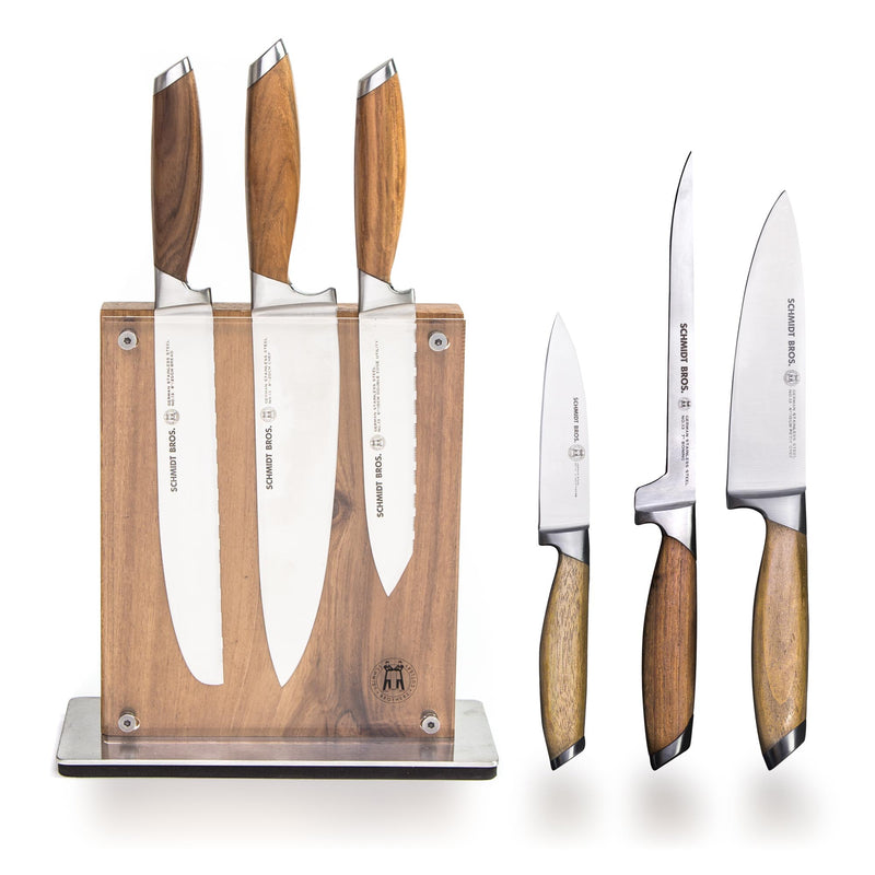 Schmidt Brothers® Cutlery Bonded Teak 7 Pc. Knife Block Set