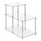 Classic Glass 3 Tier Step End Table Clear Glass - Breighton Home