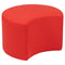Flash Furniture Nicholas Soft Seating Flexible Moon for Classrooms and Daycares - 12" Seat Height (Red)