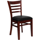 Flash Furniture HERCULES Series Ladder Back Mahogany Wood Restaurant Chair
