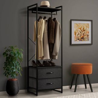 Sorbus Clothing Rack with Drawers Garment Stand Dresser