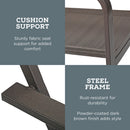Mainstays Stanton 4-Piece Patio Furniture Conversation Set, Brown, Metal