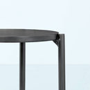 Round Metal Outdoor Accent Table - Black - Hearth & Hand™ with Magnolia