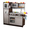KidKraft Uptown Espresso Play Kitchen with 30 Piece Play Food Accessory Set