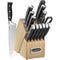 Cuisinart 15 Piece Cutlery Set with Block, Black Stainless