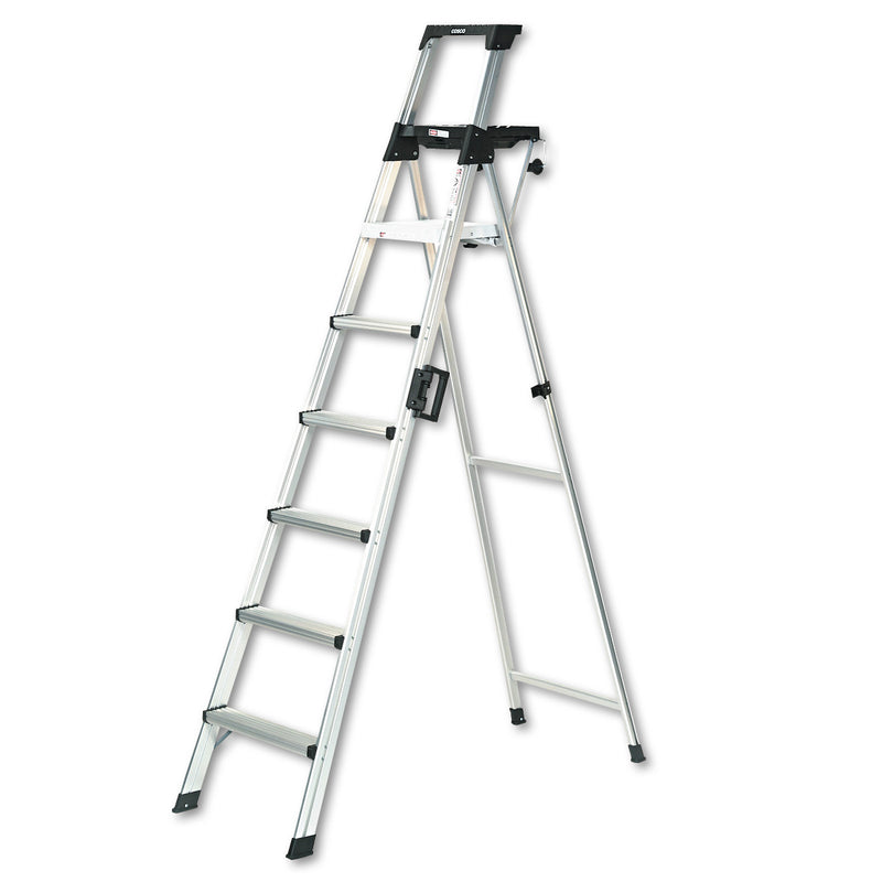 Cosco 8 Ft. Signature Series Aluminum Folding Step Ladder, 300 Lb. Type IA
