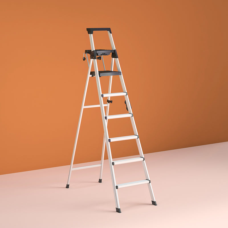 Cosco 8 Ft. Signature Series Aluminum Folding Step Ladder, 300 Lb. Type IA