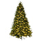 Goplus 7.5Ft Pre-Lit Artificial Christmas Tree Hinged w/ 540 LED Lights & Pine Cones
