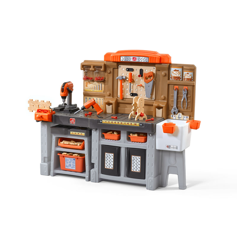 Step2 Pro Play Workshop & Utility Bench with 76 Piece Tool Set