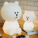 LED Lovely White Teddy Bear Children Bedroom Light