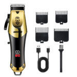 T9 Vintage Men's Electric Hair Clipper Beard Trimmer/Rechargeable Hair Cutting Machine With Nose Hair Trimmer Kit Boyfriend Gift - Image 2