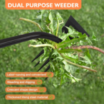 Heavy-Duty Manual Weeding Tool – Carbon Steel Stand-Up Weeder