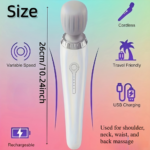 Portable USB Rechargeable Body Massager for Neck & Back
