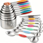 Magnetic Stainless Steel Measuring Spoons Set – Dual Sided