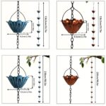 Lotus Metal Rain Chain – Decorative Outdoor Gutter Replacement