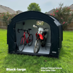 Outdoor Bicycle & Motorcycle Storage Shed Fits 2–4 Bikes
